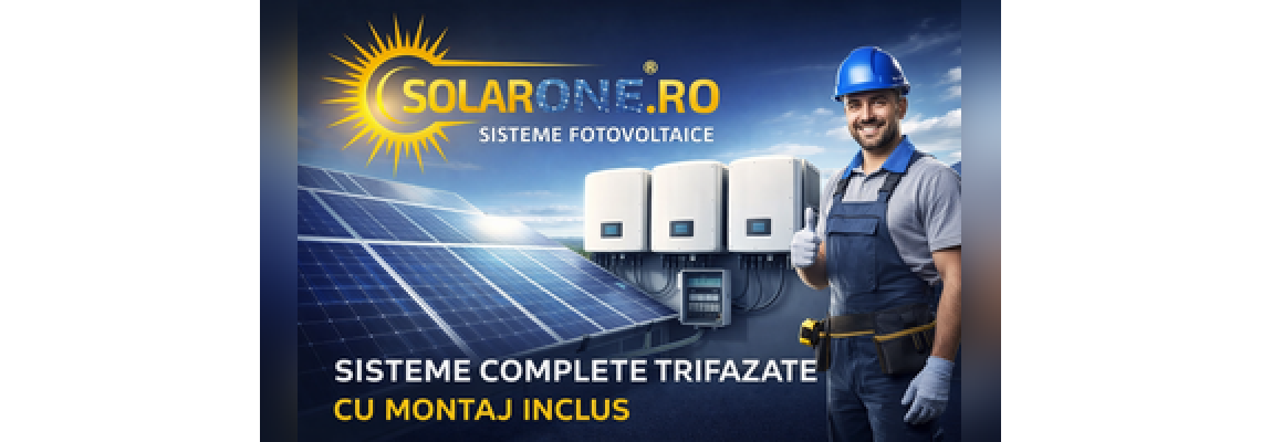 Sisteme complete trifazate cu montaj inclus - Solar One Sisteme complete trifazate cu montaj inclus - Solar One